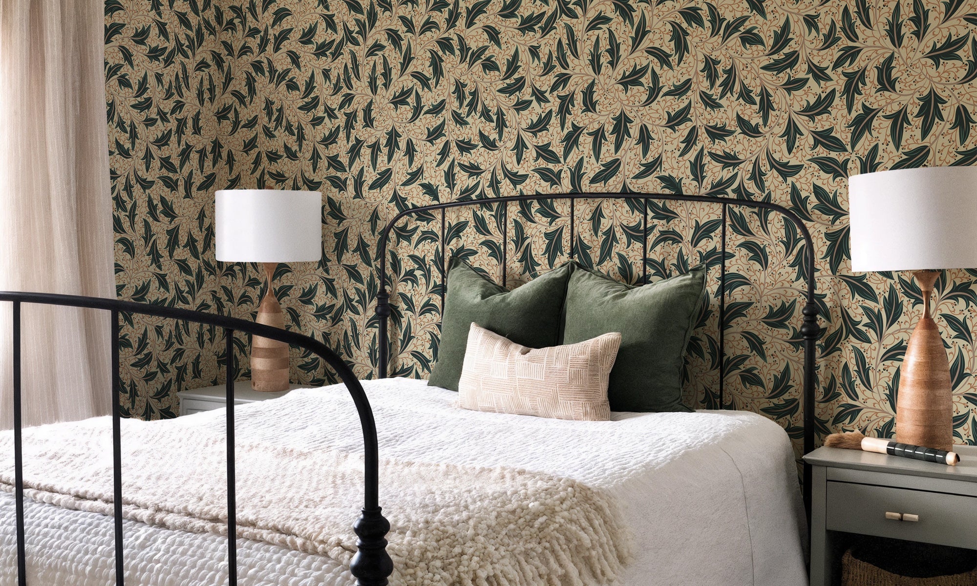 Botanical Style Wallpaper